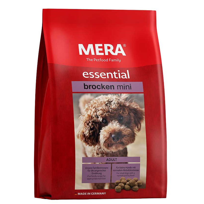 غذای سگ های بالغ نژاد کوچک ( Essential brocken mini ) MERA